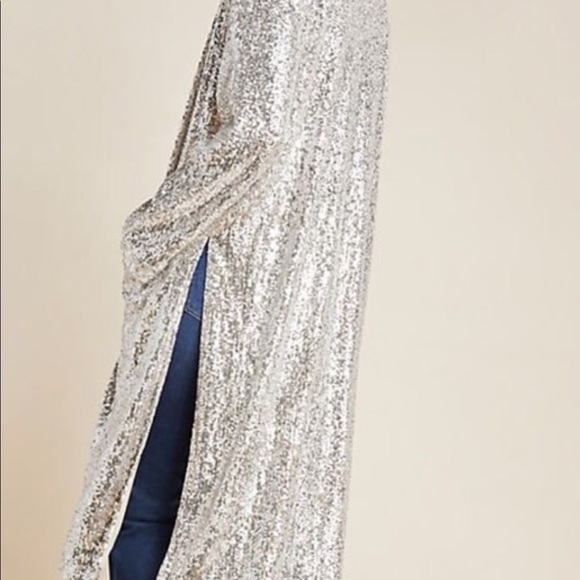 IN SEARCH OF ANTHROPOLOGY DULCINEA SEQUINED DUSTER - Picture 2 of 2